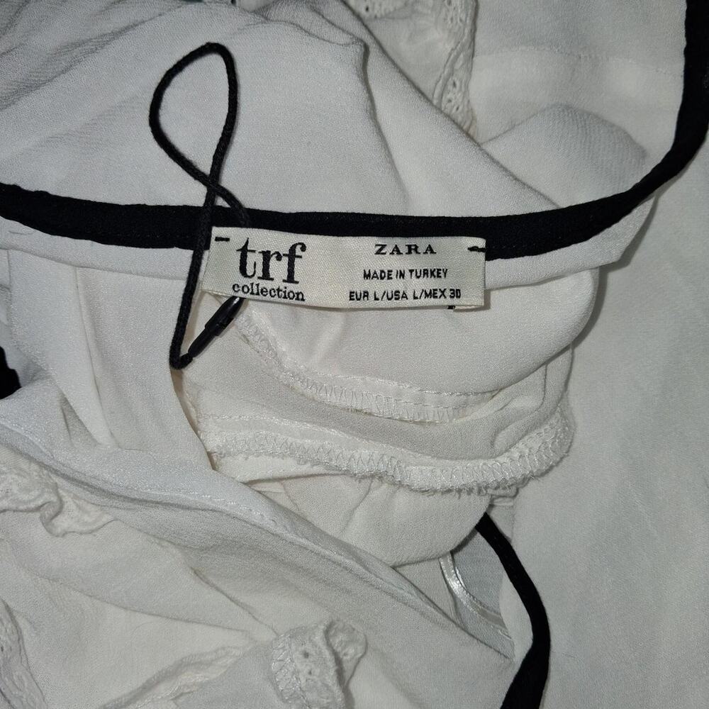 ๐ ZARA TRF Coquette Tie-Front Blouse ๐ - Picture 4 of 4